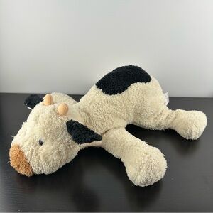 Gund RARE Belle Cow 13” #30030 Black White Cream Bull Calf Plush Stuffed Animal